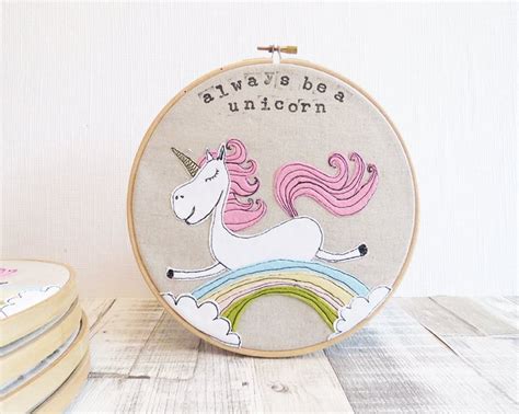 always be a unicorn embroidery hoop 29 unicorn embroidery hoops