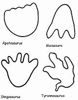 Dinosaur Footprints Footprint sketch template