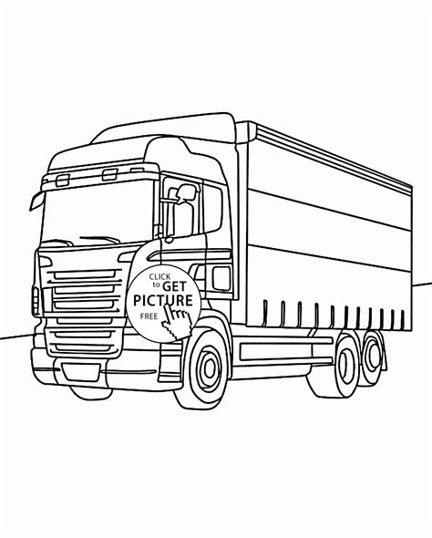 scania truck  colouring pages sketch coloring page
