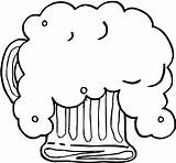 Coloring Pages Beer Foaming Fresh sketch template