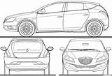 Lancia Blueprints Blueprintbox Integrale Hf Evoluzione sketch template