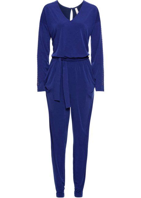 bonprix jumpsuit bodyflirt boutique middernachtblauw dark navy midnight blue longsleeve