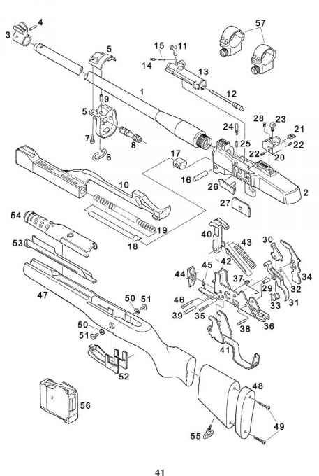 parts list ruger mini  rifle bev fitchetts guns magazine