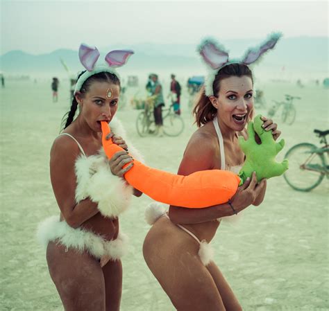 Burning Man Vit K At The End Of The Billion Bunny March