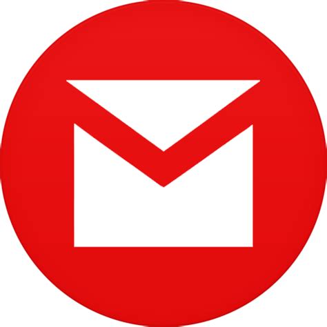 gmail icon circle icons softiconscom