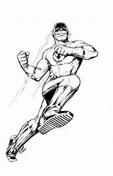 Flash Coloring Pages Printable Superhero Superheroes Colouring Kids Popular Reverse Coloringhome Comments sketch template