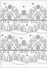Pages Coloring Christmas Adult Scandinavian Colouring Book sketch template