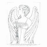Angel Coloring Snow Pages Christmas Getcolorings Colo Getdrawings sketch template