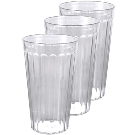 Plastic Drinking Glasses Tumblers Clear 18 Oz Perfect For Ts