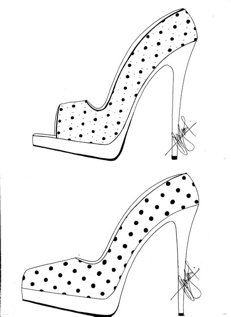 hafizs fashion sketching high heel sketches