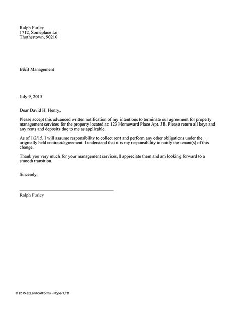 sample property management agreement  document template