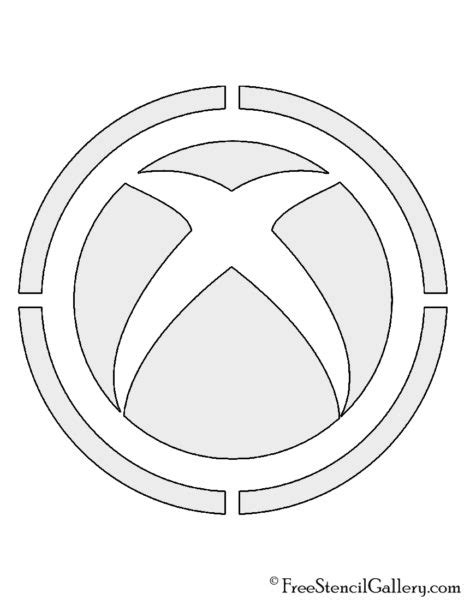 xbox logo stencil  stencil gallery