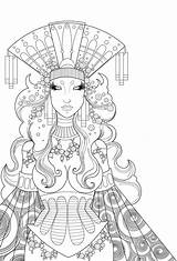 Coloriage Mandala Sheets Goddesses Harley Auswählen sketch template