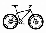 Mountainbike Coloring Large sketch template