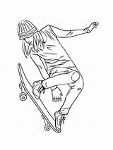 Coloring Pages Skateboard Printable Kids Bright Colors Favorite Choose Color sketch template