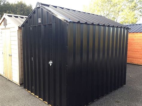 ft  ft black steel garden shed garden sheds  sale