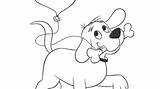 Clifford Coloring Balloon Pbs Kids sketch template
