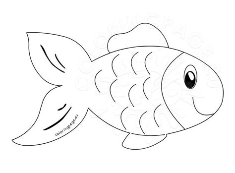 fish clip art outline coloring page