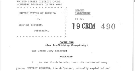 here it is federal prosecutors have released the indictment against