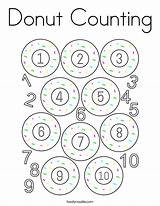 Coloring Donut Counting Built California Usa sketch template