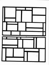 Mondrian Piet Maternelle Graphisme Mewarn11 2552 sketch template
