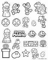 Coloring Printable Mario Super Pages Brothers Kids Printables Print Amazonaws S3 Easy sketch template