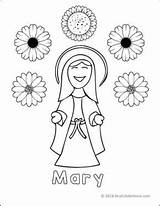 Crowning Mary May Coloring Pages Printables Perfect Use sketch template