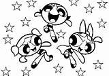 Powerpuff Girls Coloring Pages Buttercup Stars Color Print Getcolorings Getdrawings sketch template