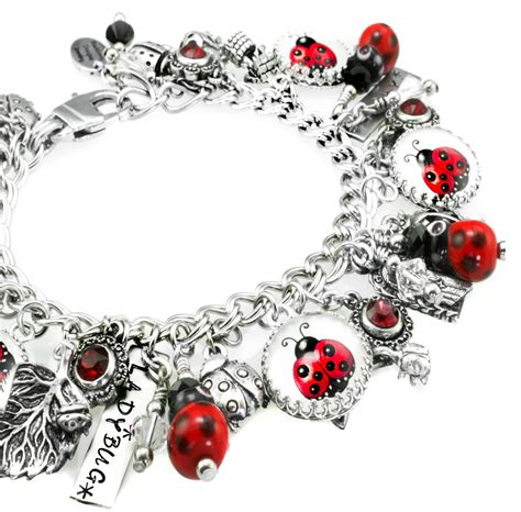 ladybug charm bracelet ladybug bracelet ladybug charm jewelry lucky