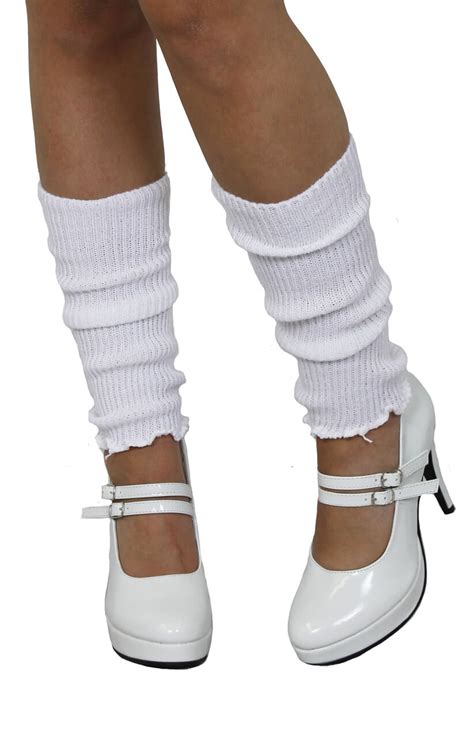 1980s white leg warmers i love fancy dress