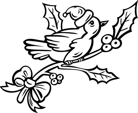 birds   christmas tree coloring pages pages  kids christmas