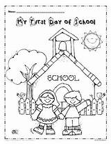 School First Coloring Freebie Kindergarten Almiron Marta Tweets sketch template
