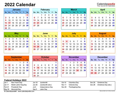 blank year calendar