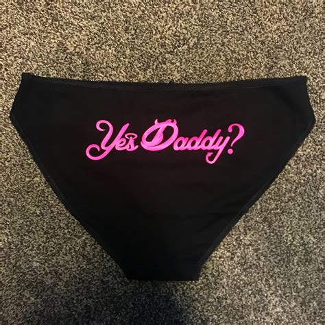 yes daddy knickers neon pink yes daddy panties daddy etsy singapore