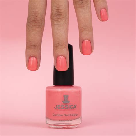 natural  nails natural nails jessica cosmetics pink nail