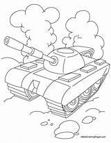 Coloring Tank Cloud Pages Kids sketch template
