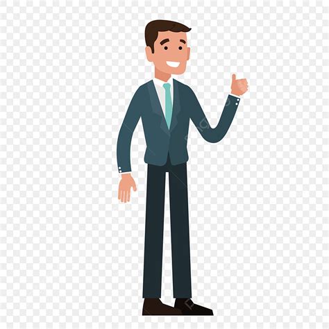 business man technology vector png images cartoon business man