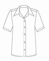 Shirt Drawing Collar Dress Sleeve Short Getdrawings Evergreen Clipart Collection sketch template