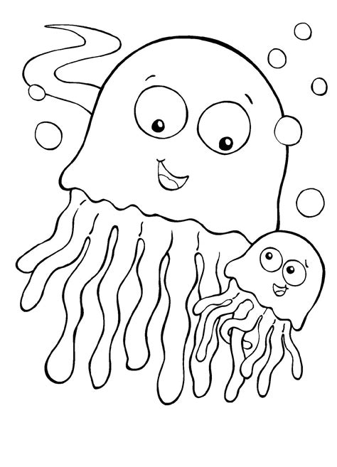 ready set waking jelly fish coloring page coveting