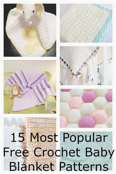popular  crochet baby blanket patterns crochet patterns