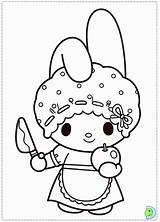 Melody Coloring Pages Colouring Kitty Hello Martinez Melanie Printable Dinokids Color Sanrio Cartoon Print Template Sketch Popular Christmas Mymelody Templates sketch template