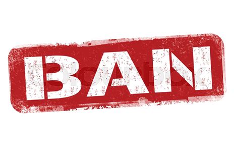 ban sign  stamp stock vector colourbox