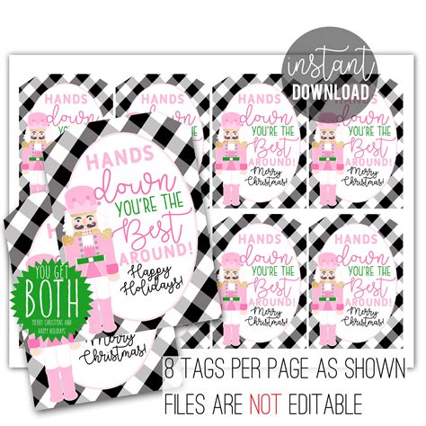 hands  youre    printable tags etsy