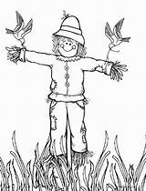 Scarecrow Coloring Pages Scary Printable Thanksgiving Fall Color Print Kids Halloween Batman Getcolorings Face Choose Board sketch template