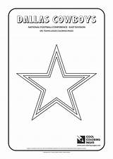 Coloring Nfl Pages Cowboys Football Dallas Logos Teams Cool Sheets American Chair Team Print Objects Logo Printable Colouring National Book sketch template