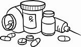 Medicine Clipart Drugs Bottle Drawing Settling Down Prescription Meds Take Student Sweden Non Collection sketch template