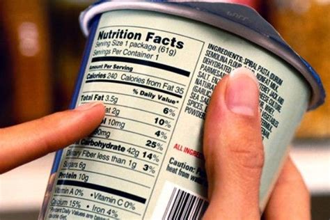 manfaat membaca label gizi  makanan olahan