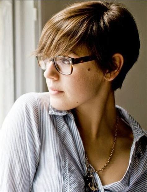 100 Best Short Hair Pixie Cut Hairstyle With Glasses Ideas