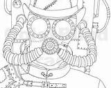 Etsy Coloring Pages Steampunk sketch template