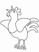 Rooster Coloring Pages Animals France Birds Chickens Roosters Hens Dessin Print Chicken Book Template Kids Popular Advertisement Pattern Applique Ws sketch template